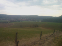 Blick auf Wilhelmshausen in das Fuldatal
