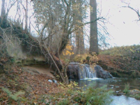 Die obere hoehere Stufe des Ruhrbach-Wasserfall